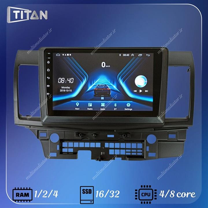 مانیتور اندروید میتسوبیشی لنسر (2018-2013) 32-2 تیتان با  یکساله